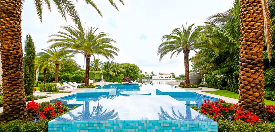 Palm Beach Waterfront Mansion - Pool Area